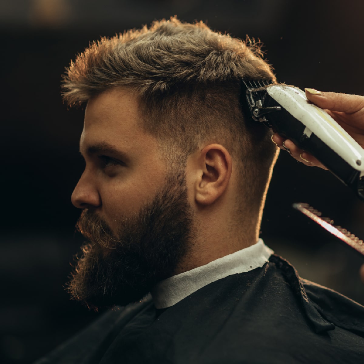 Fade haircut Centennial client at Joni’s Gentleman’s Cuts